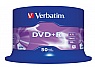 VERBATIM DVD+R, 50 pk   Adv. AZO+, 16x, 4.7GB, DLP, Data/Video 50 pk Retail Spindle, Matte Silver