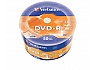 VERBATIM DVD-R AZO 16X 50PK Wrap 4.7GB Matt Silver
